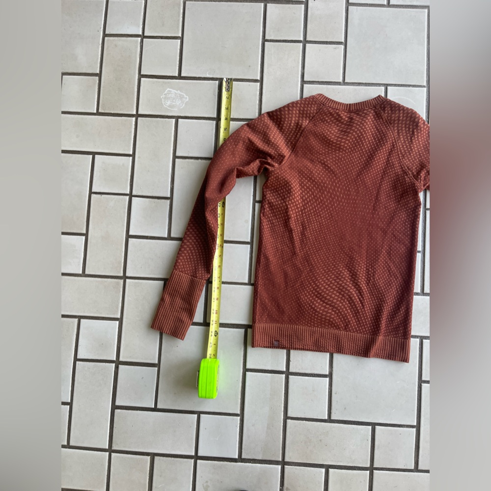 lululemon athletica Long Sleeve Top in Rust Brown - Picture 5 of 9